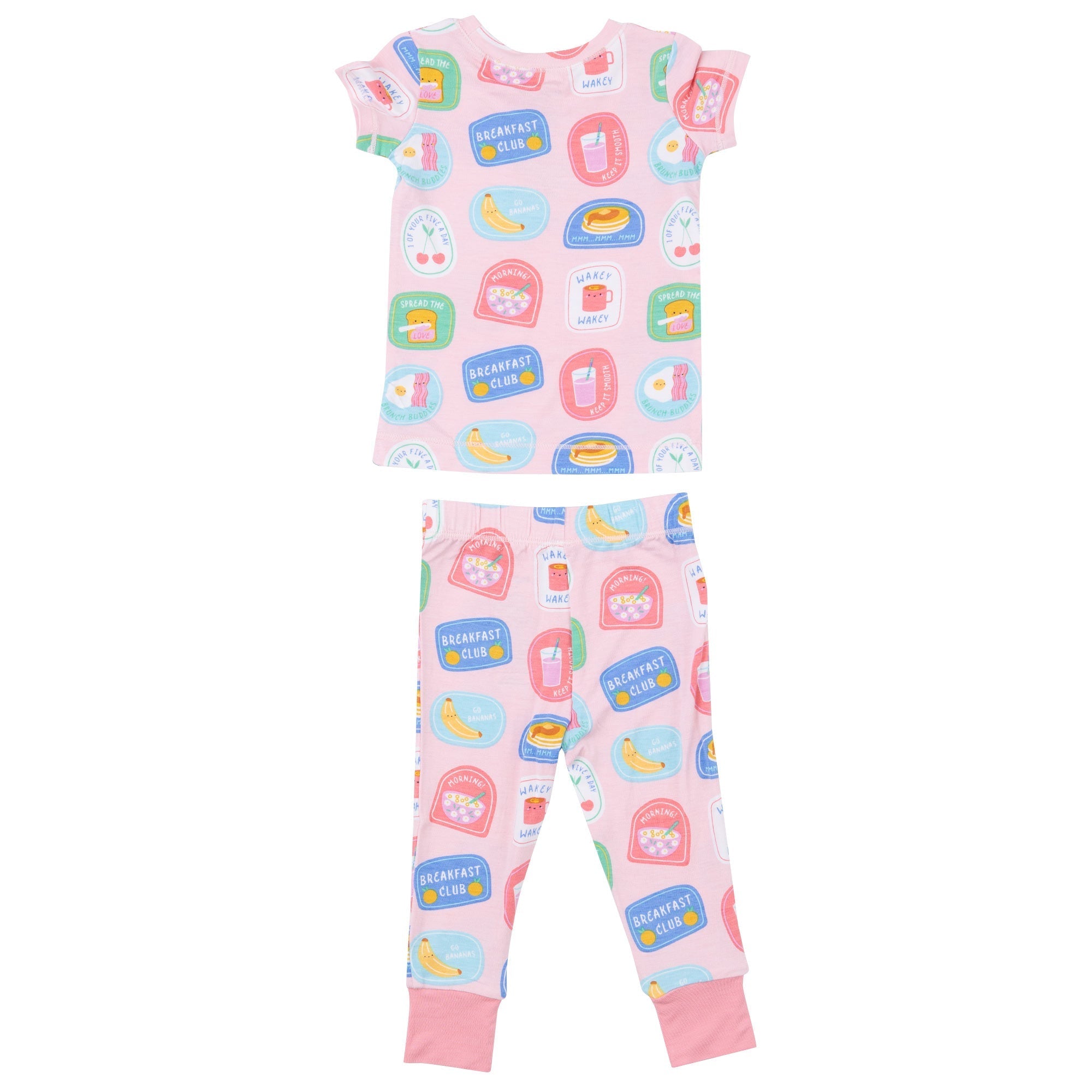 Loungewear Set - Breakfast Club Patches Pink