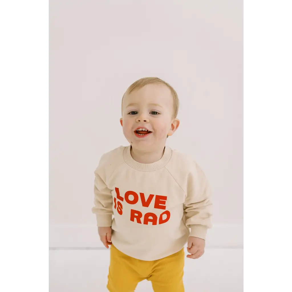 Love is Rad Kids Pullover Sweatshirt