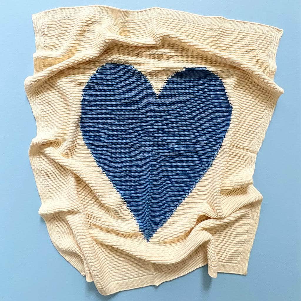 Cotton Baby Blankets - Heart