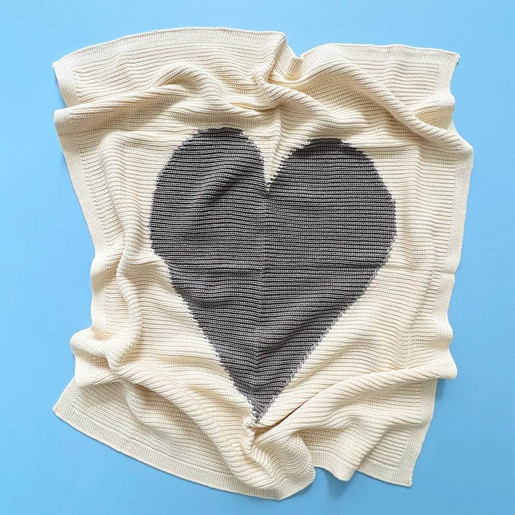 Cotton Baby Blankets - Heart