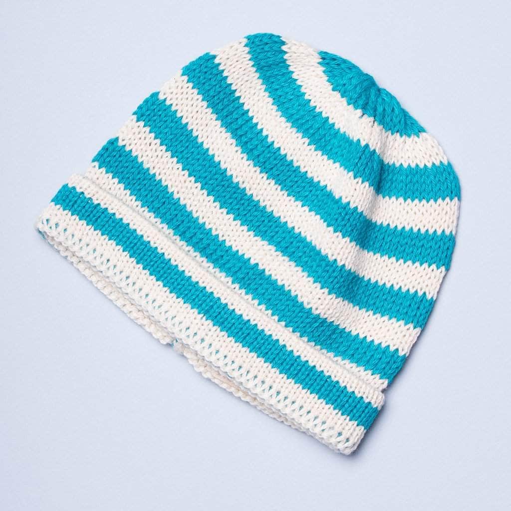 Organic Baby Hats, Handmade in Stripe Colors