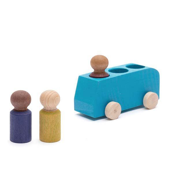 Lubulona - Bus with 3 Figures, Blue - Why and Whale