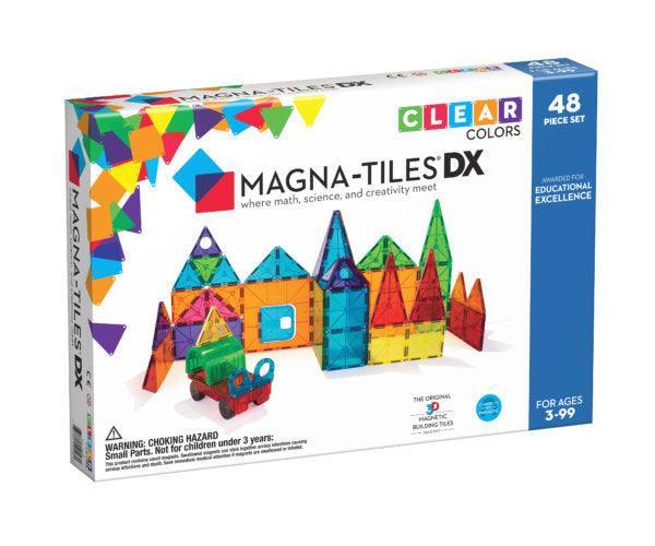 Magna-Tiles® Clear Colors 48-Piece Deluxe Set - Why and Whale