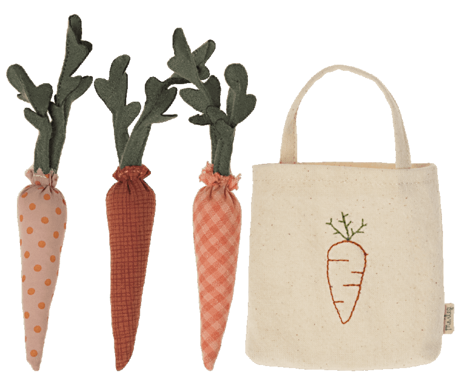 Maileg - Carrots in shopping bag - Why and Whale