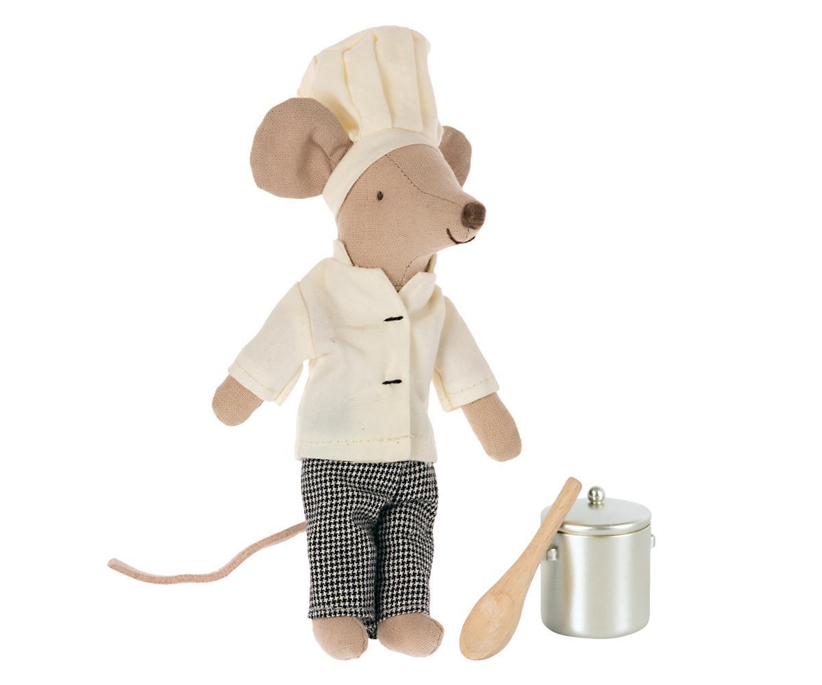 Maileg - Chef mouse w. soup pot and spoon - Why and Whale