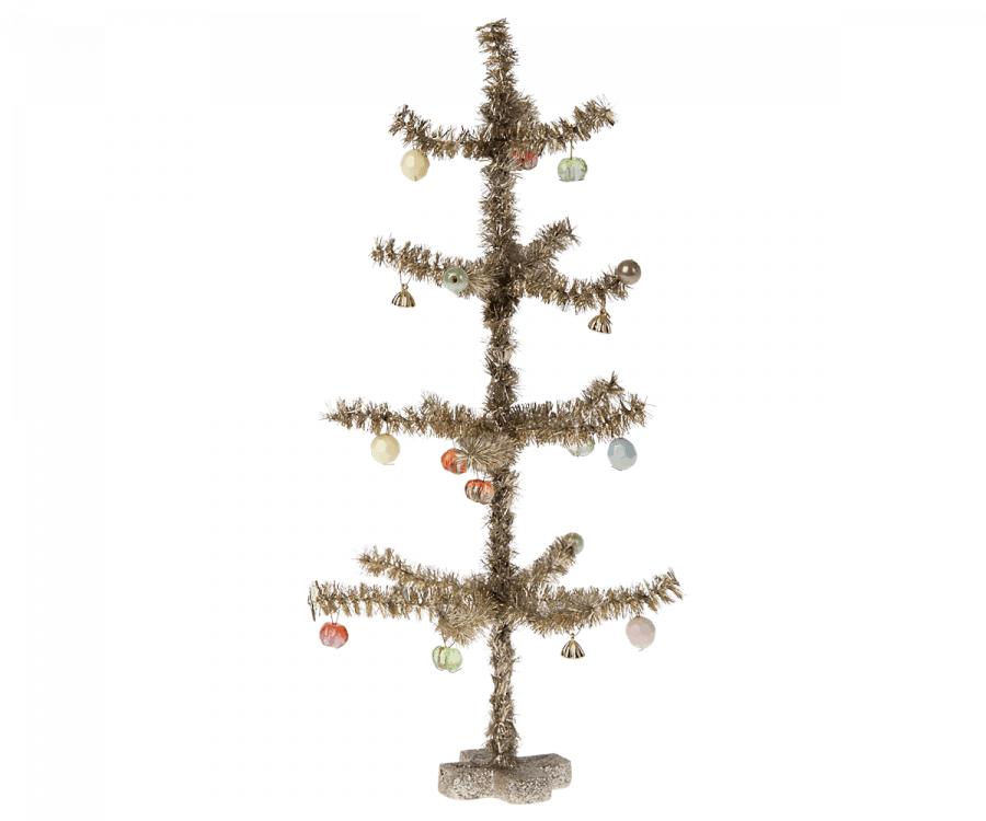 Maileg - Miniature Christmas tree, Gold 9in - Why and Whale