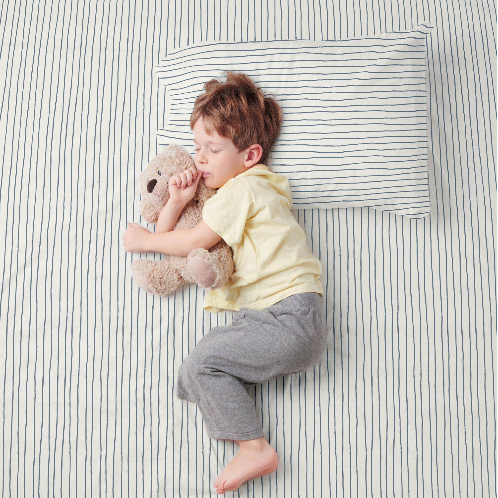 Organic Cotton Sheet Set - Cobi Blue Stripes