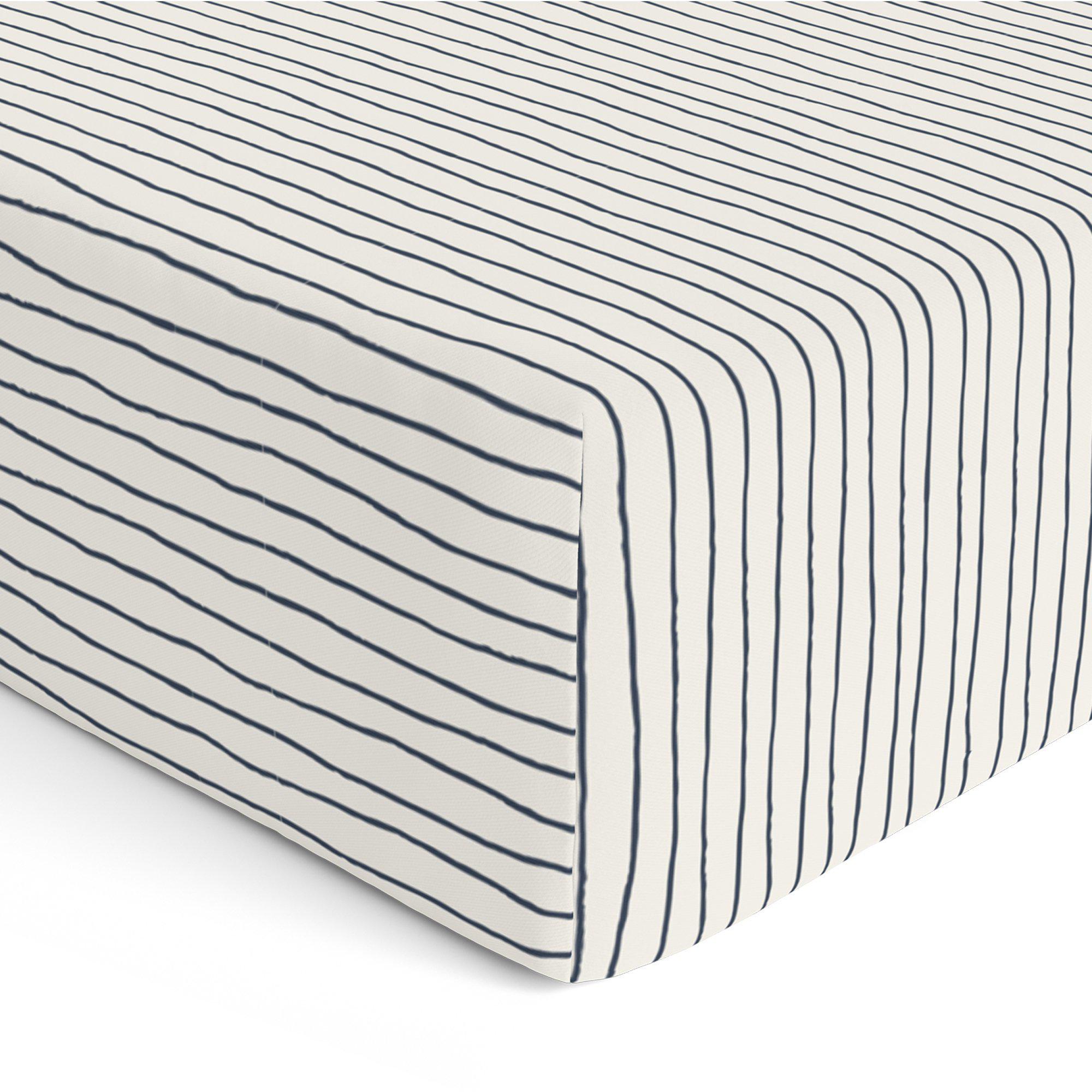 Organic Cotton Sheet Set - Cobi Blue Stripes