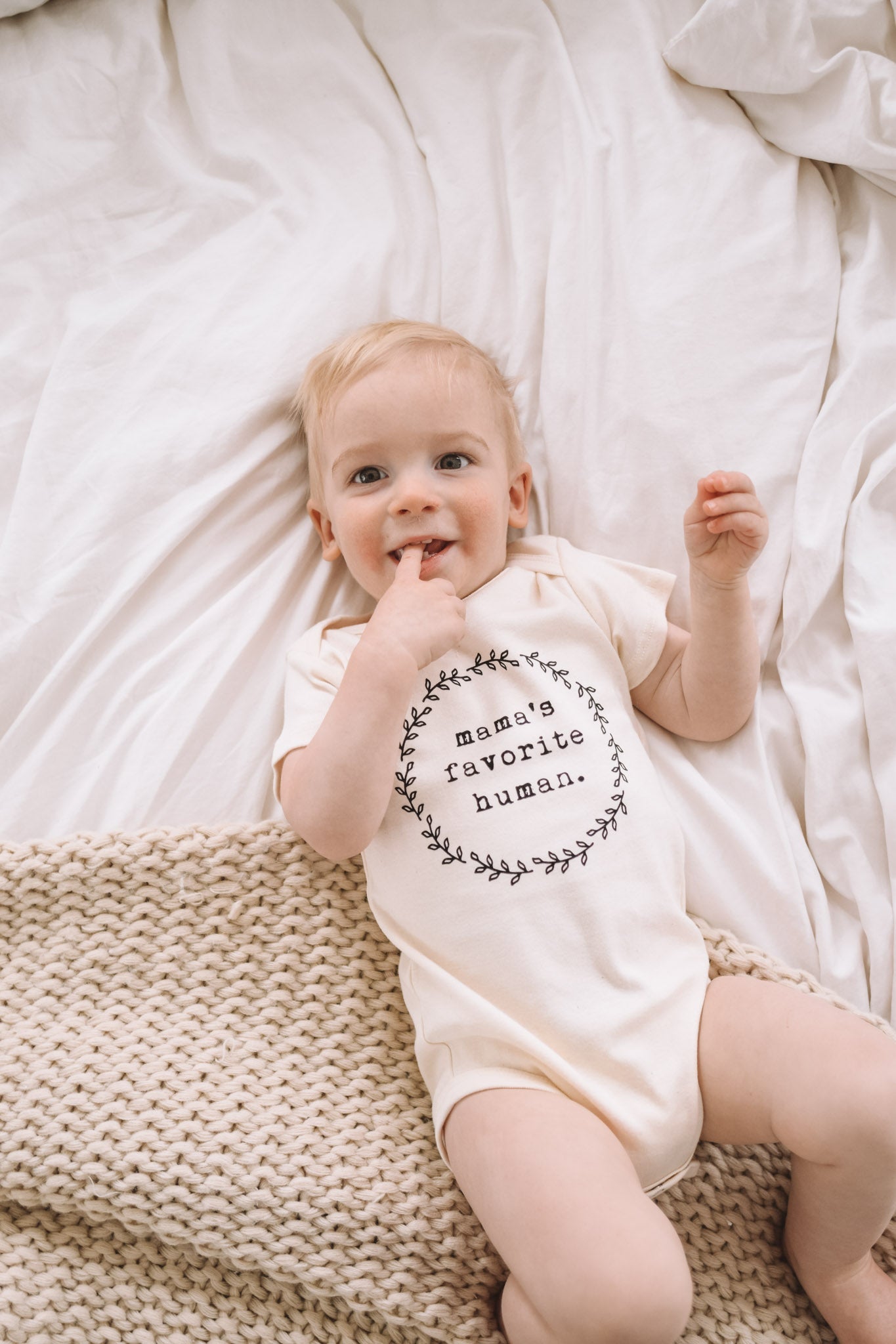 Mama's Favorite Human - Organic Cotton Bodysuit