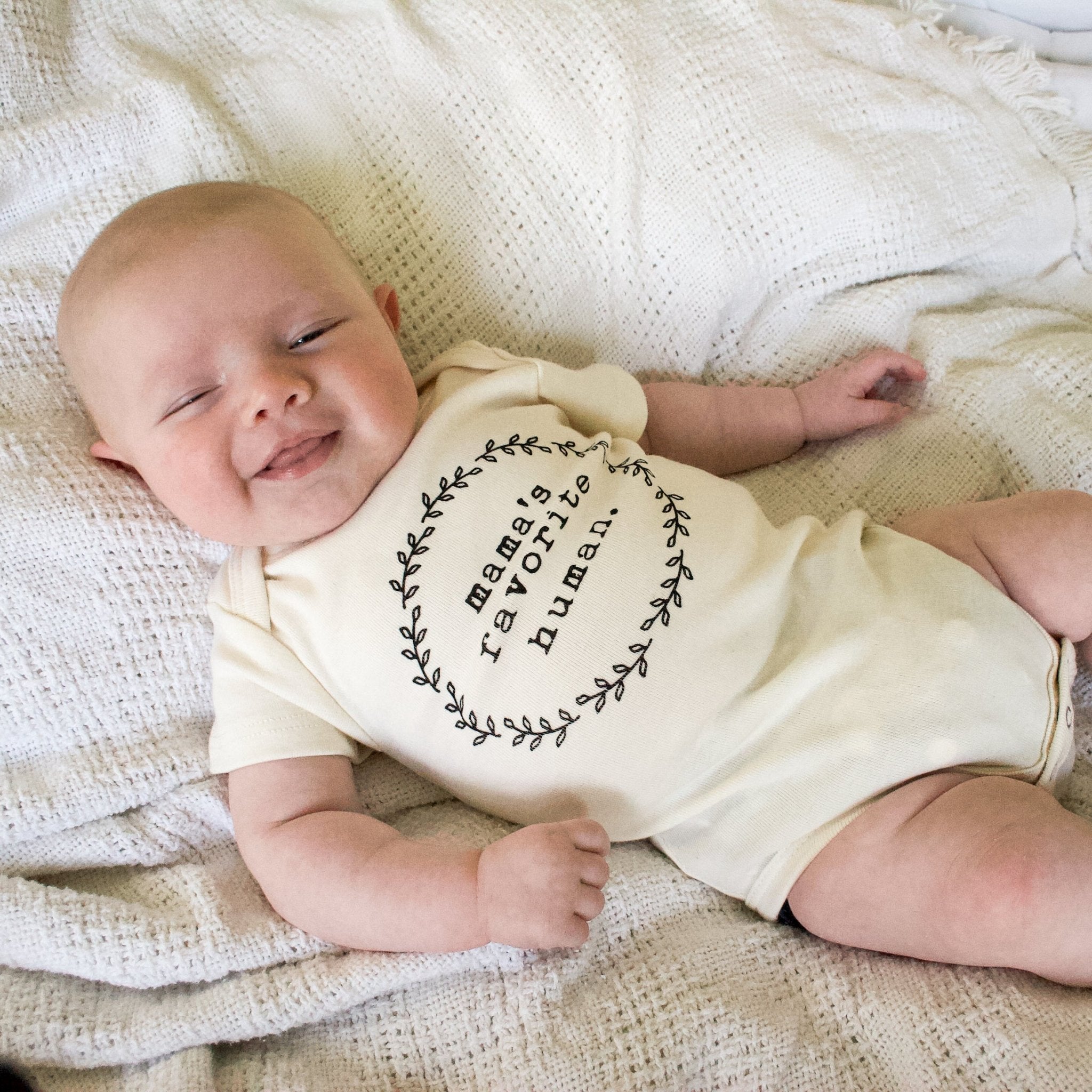 Mama's Favorite Human - Organic Cotton Bodysuit