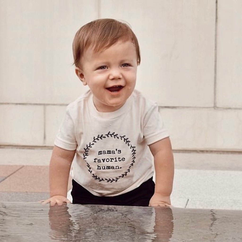 Mama's Favorite Human - Organic Cotton Tee