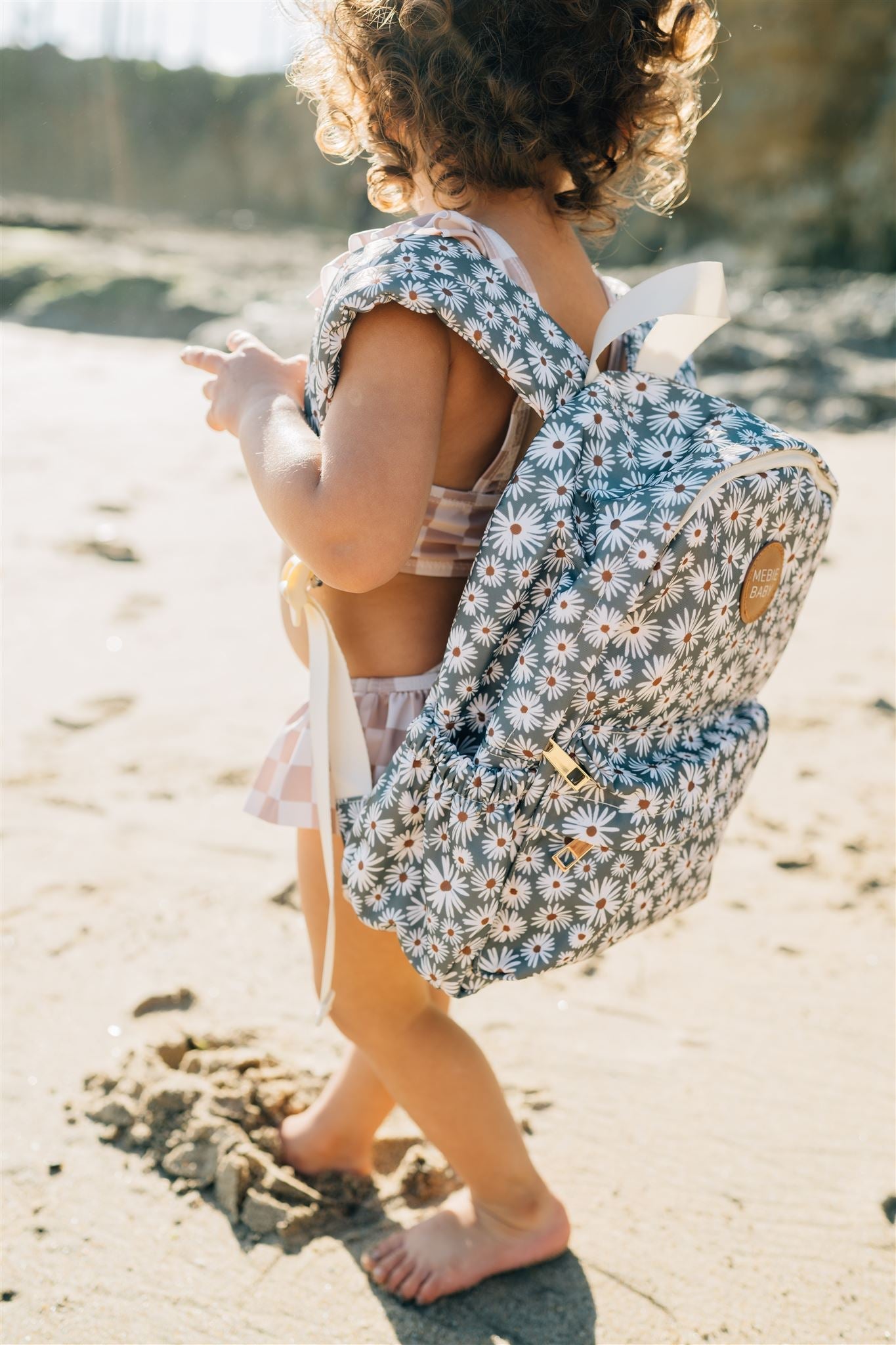 Green Daisy Mini Backpack