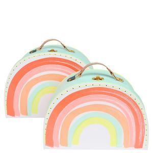 Meri Meri - Rainbow Suitcases, Set of 2 - Why and Whale