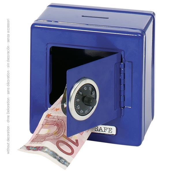 Metal safe with combination lock Piggy Bank - Why and Whale