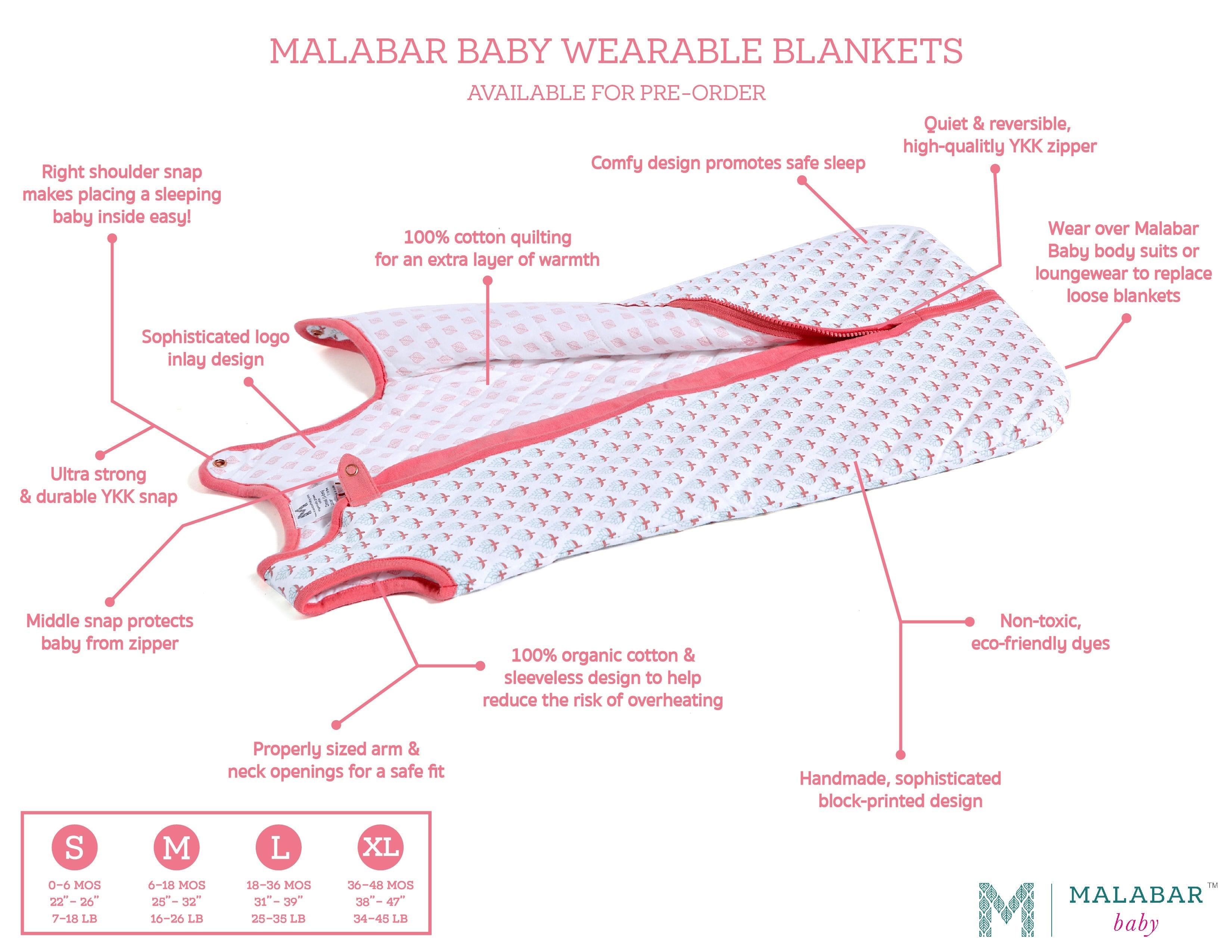MIAMI Wearable Baby Sleep Bag (Quilted) - Why and Whale