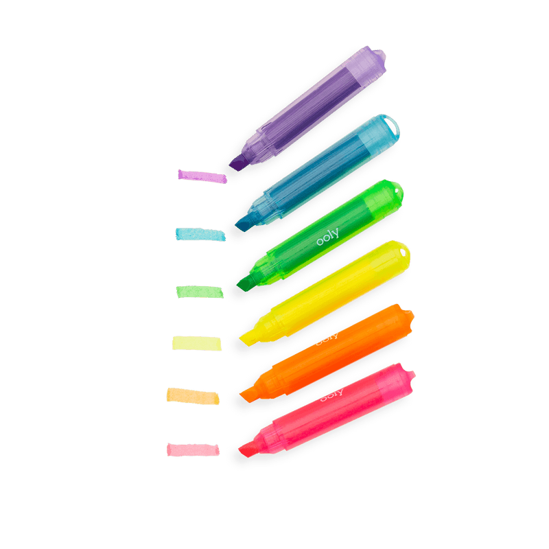 mini monster scented neon markers - set of 6 - Why and Whale