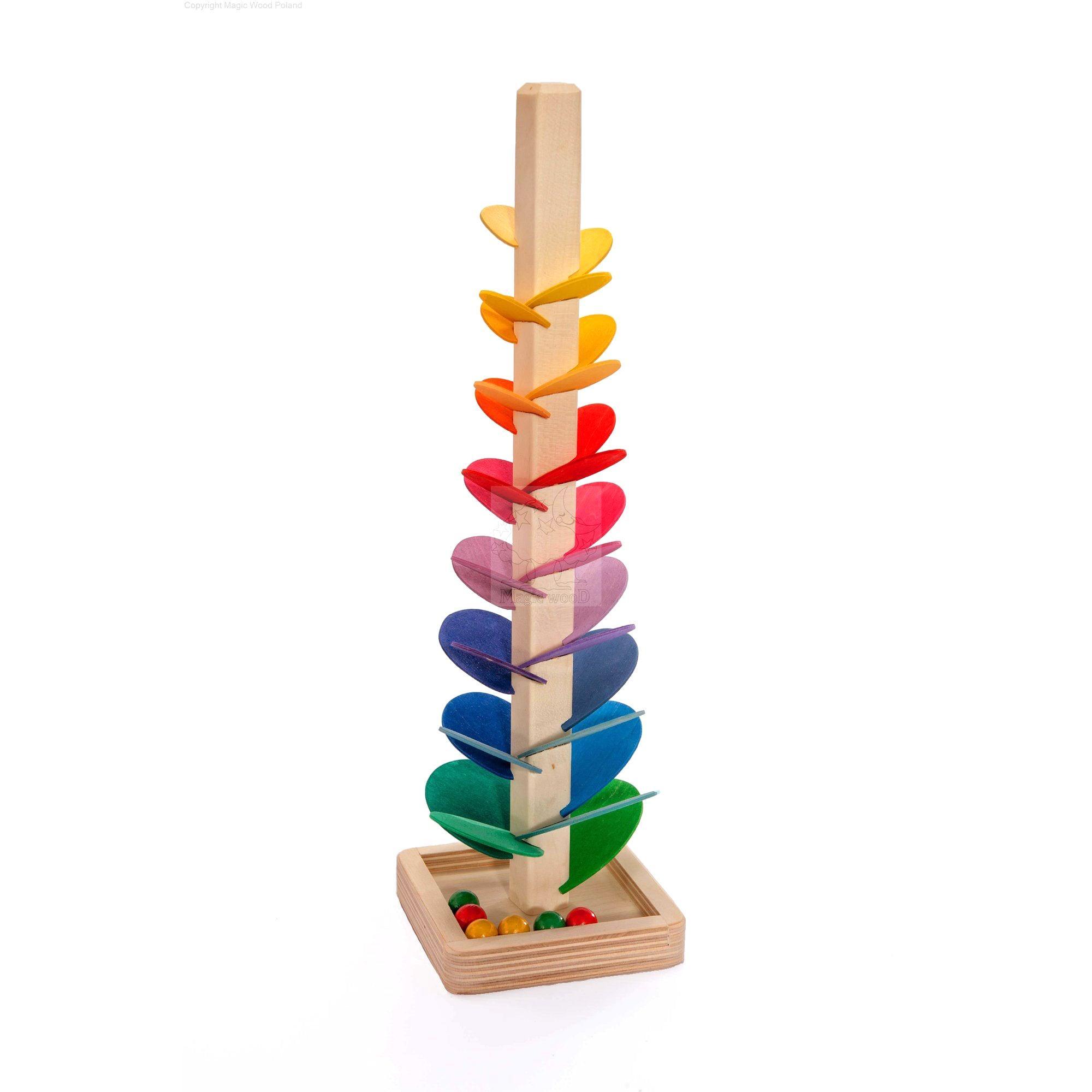 Mini Rainbow Cascading Marble Ball Tree - 14.5in - Why and Whale