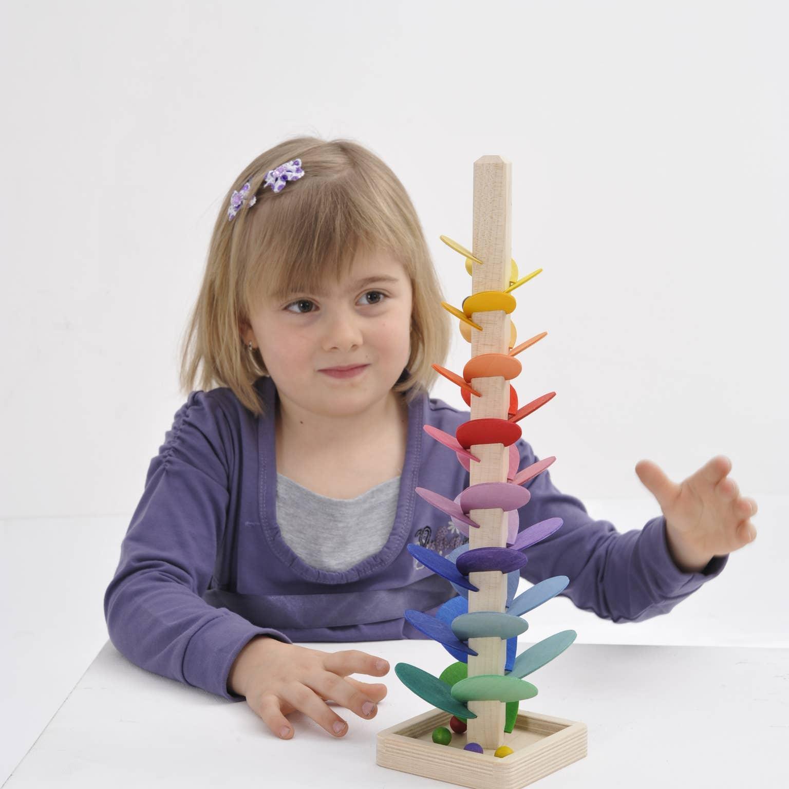 Mini Rainbow Cascading Marble Ball Tree - 14.5in - Why and Whale