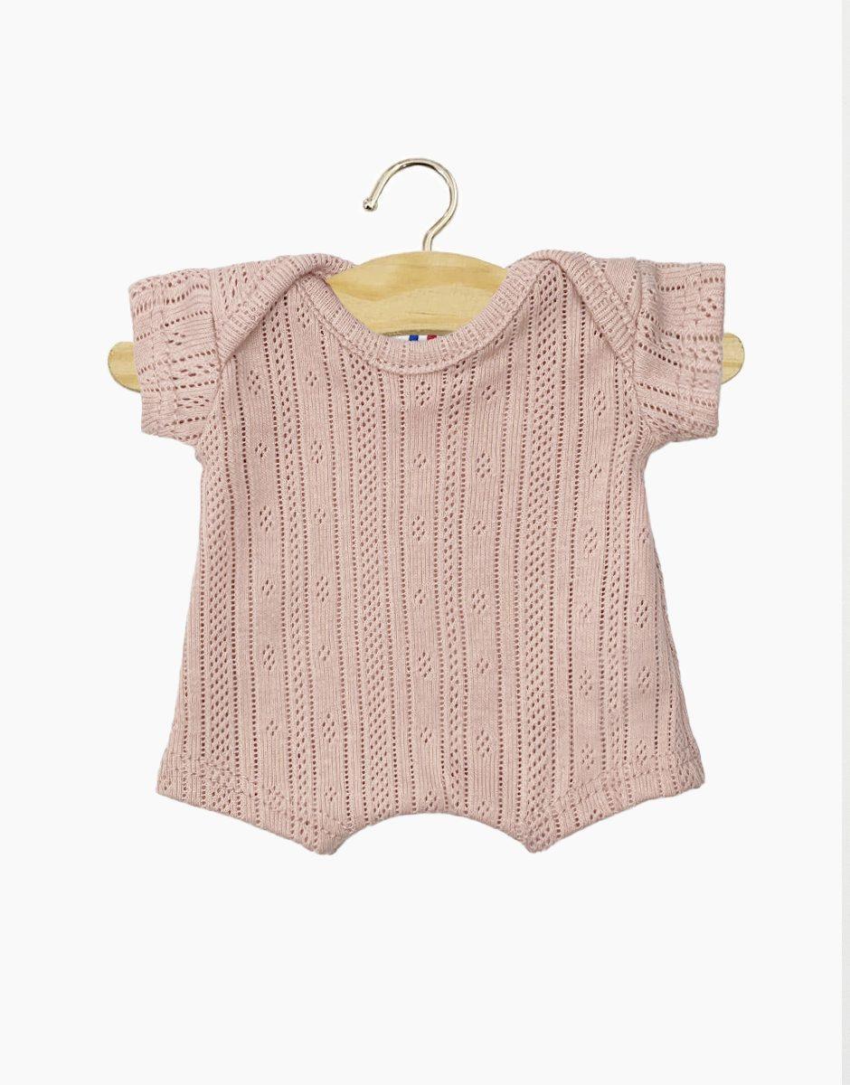 Minikane Babies Pointelle romper, Rose for 11in Dolls - Why and Whale