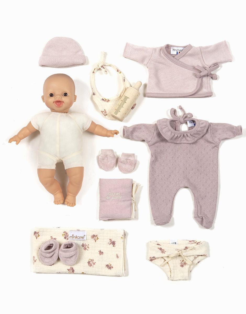 Minikane Baby Doll Gift Set, Lilac - Why and Whale