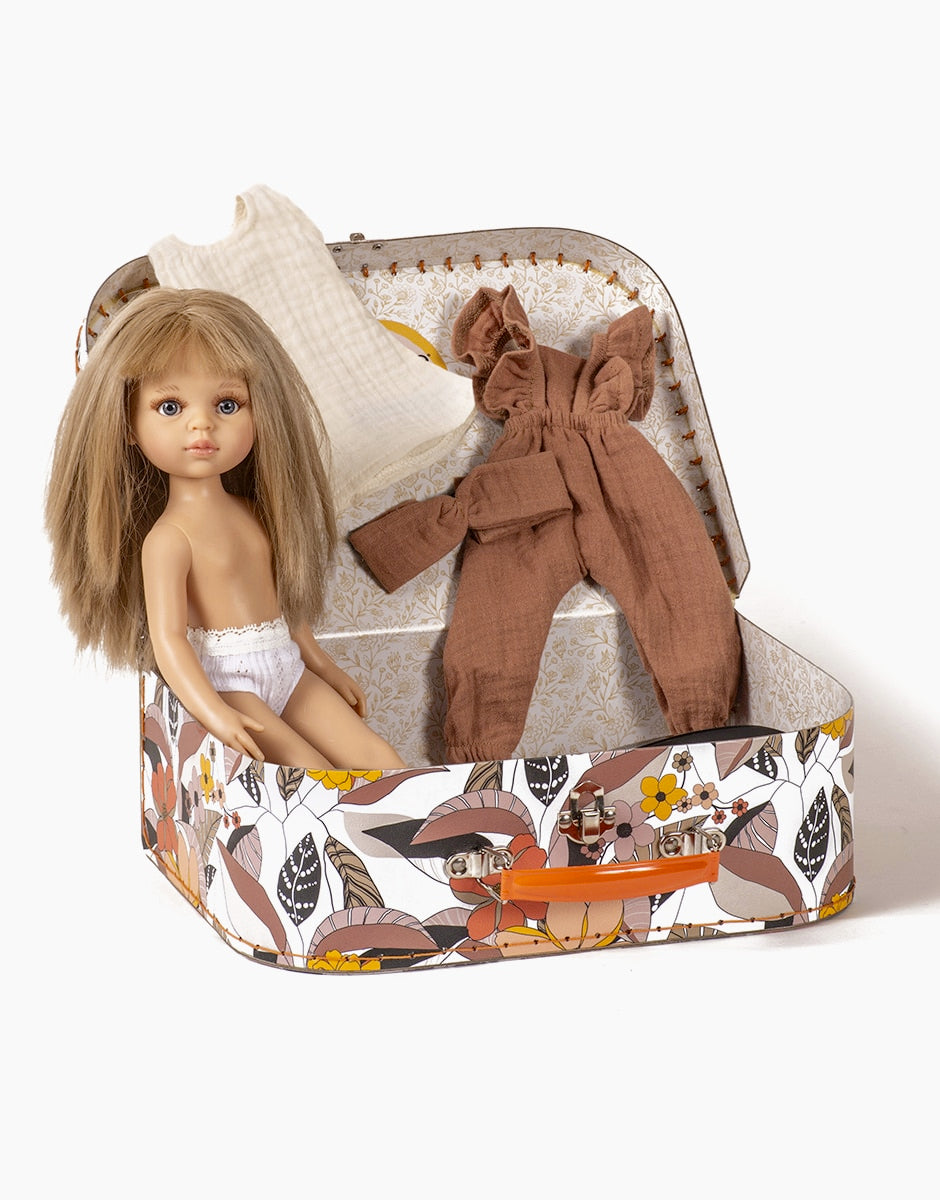 PREORDER Amigas Doll My Mini Suitcase, brown sugar - Minikane