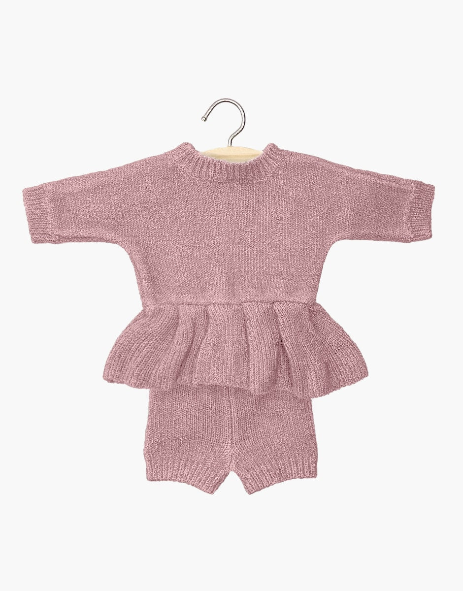 tea rose knit Félicie set for 11in Dolls - Minikane BABIES