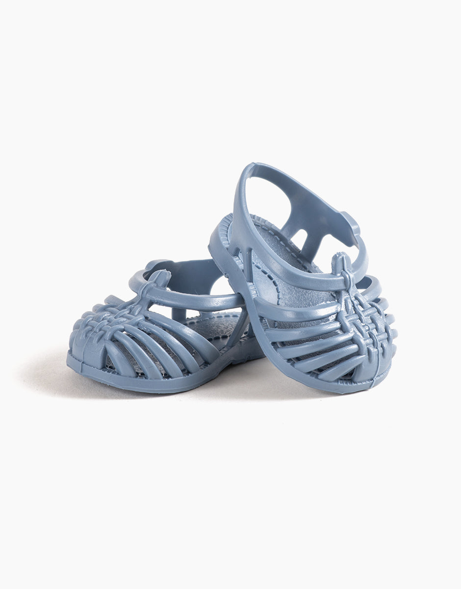 Dusty Blue Sandals for 13-15in gordis dolls  - Minikane