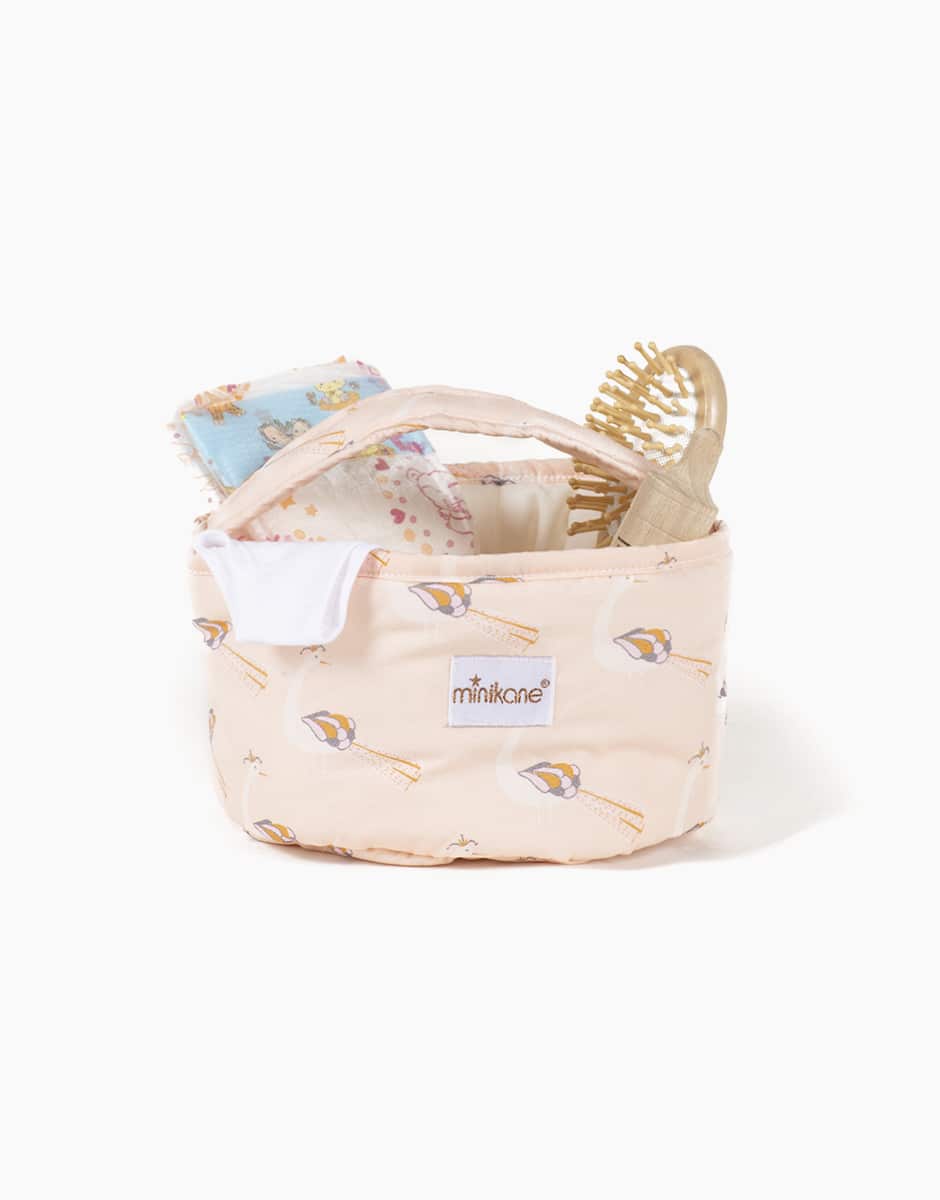 Baby Doll Nursery Basket with 4 accessories - Minikane