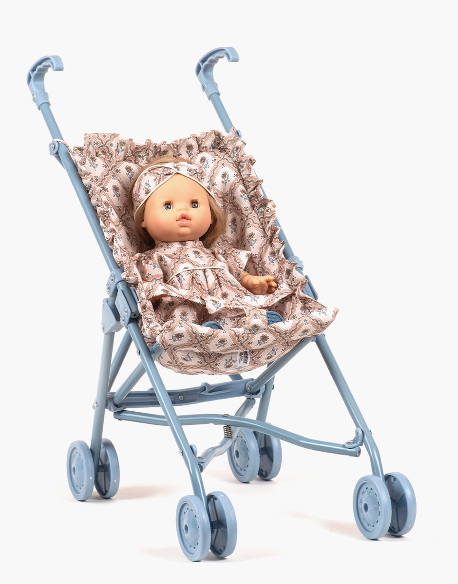 ETA APRIL doll stroller, celia ruffle - Minikane