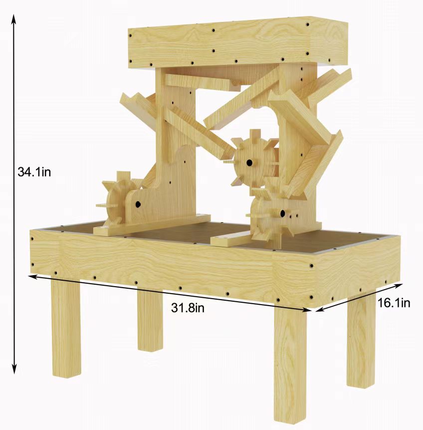 Outdoor Wooden Water Table For Kids, Toddlers