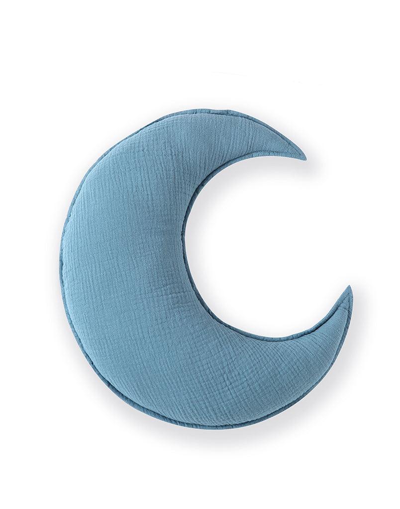 Moon Cushion- Teal Blue - Why and Whale