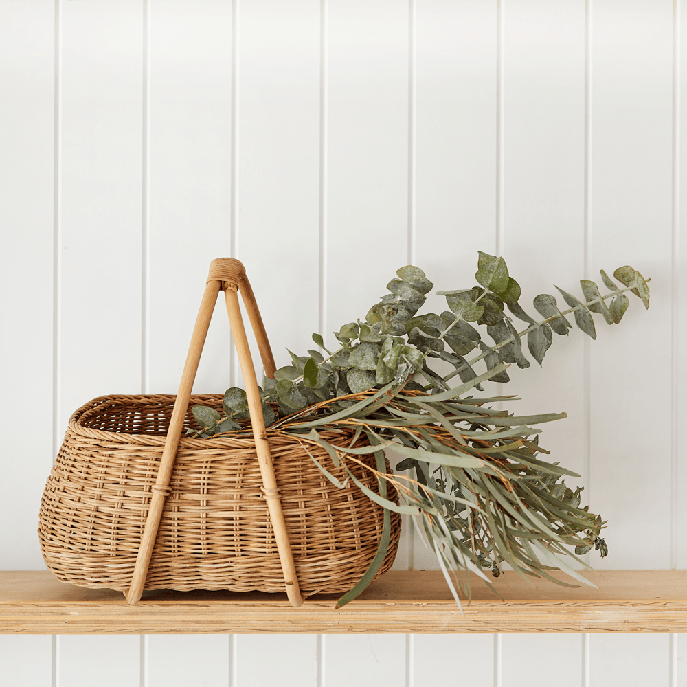 Mosey Rattan Basket - Why and Whale