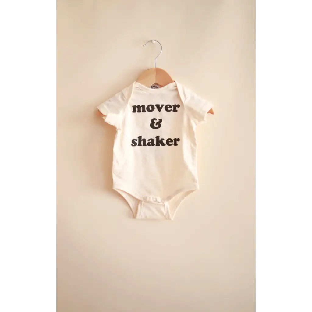 Mover & Shaker Organic Cotton Baby Bodysuit