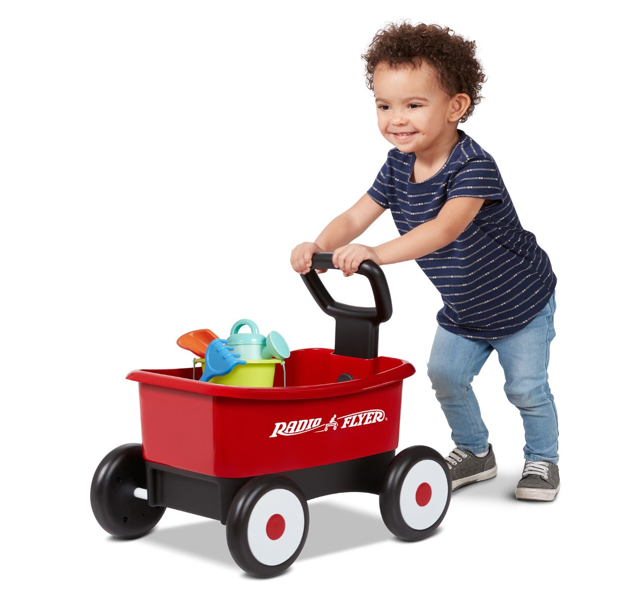 Push & Pull Walker Wagon with Garden Tools