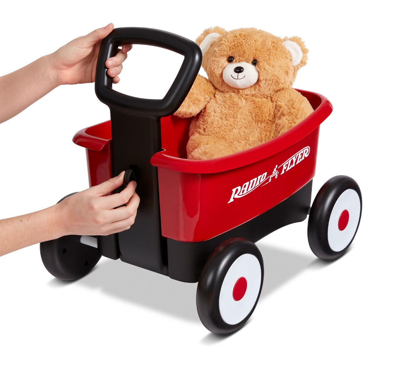 Push & Pull Walker Wagon with Teddy Bear