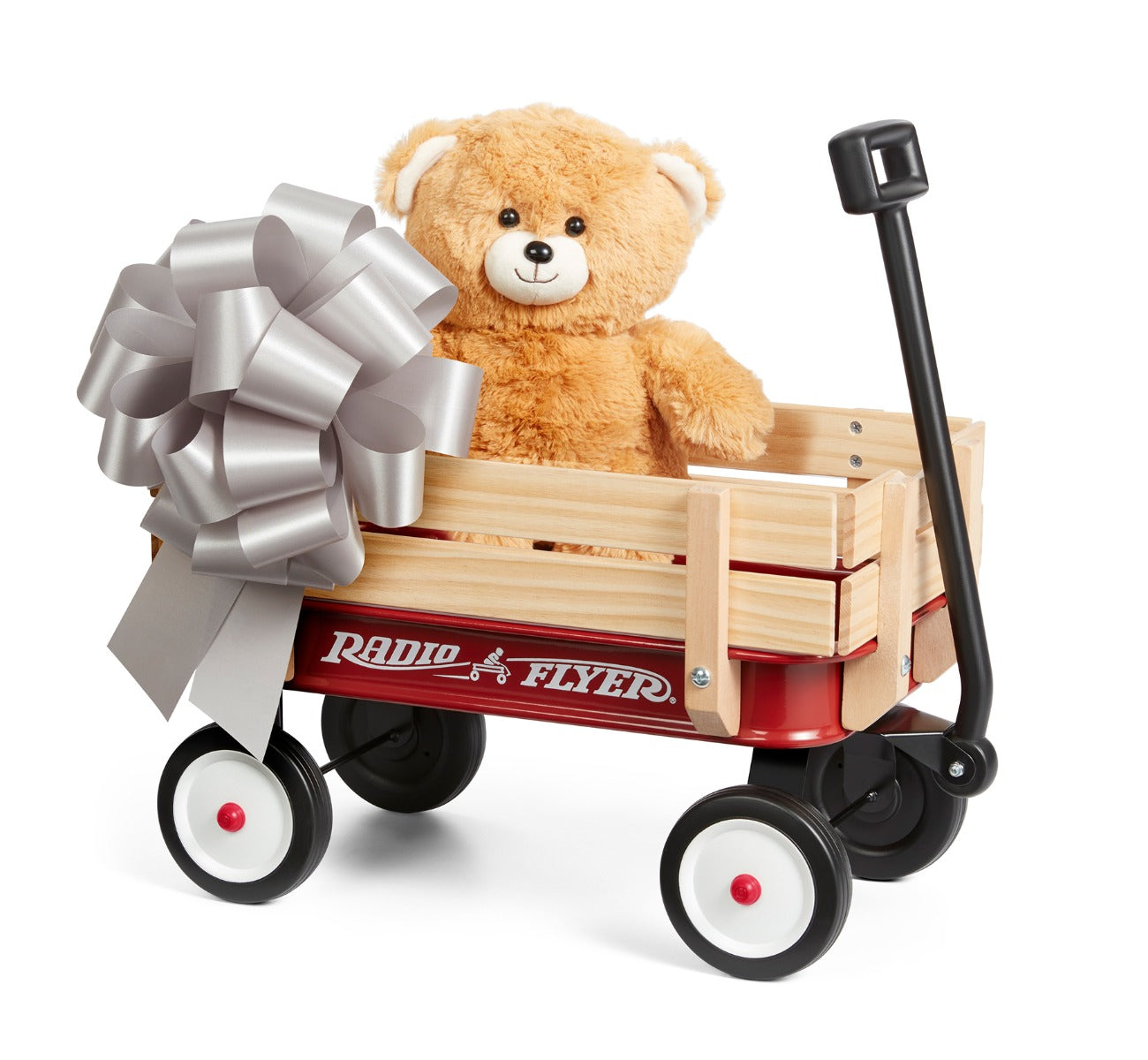 My 1st Steel & Wood Wagon with Teddy Bear