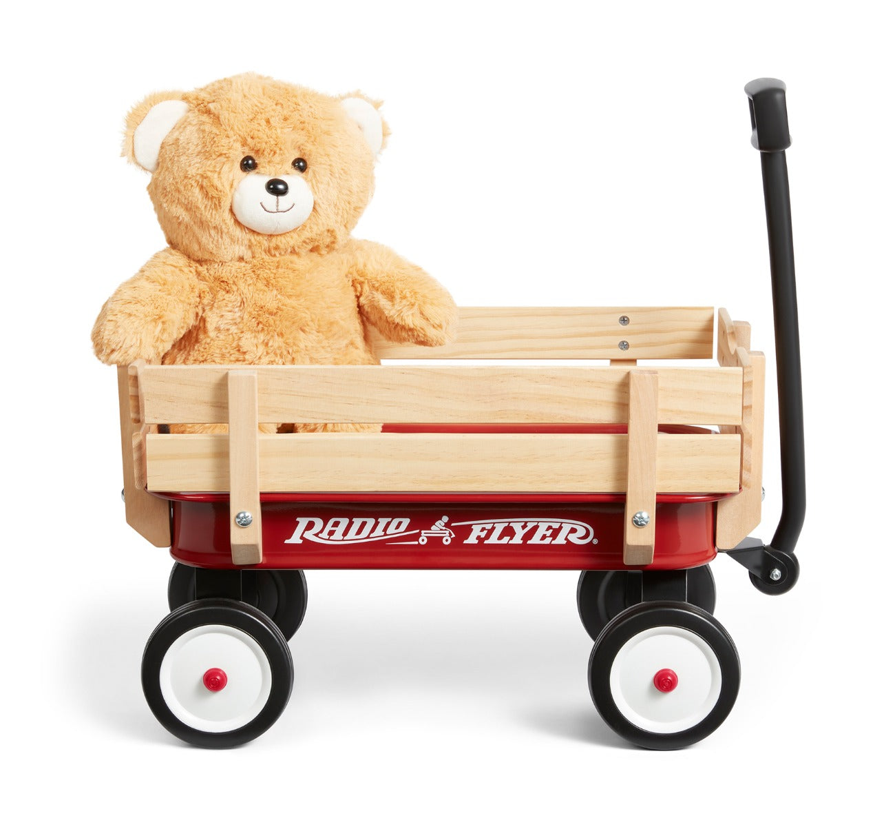 My 1st Steel & Wood Wagon with Teddy Bear