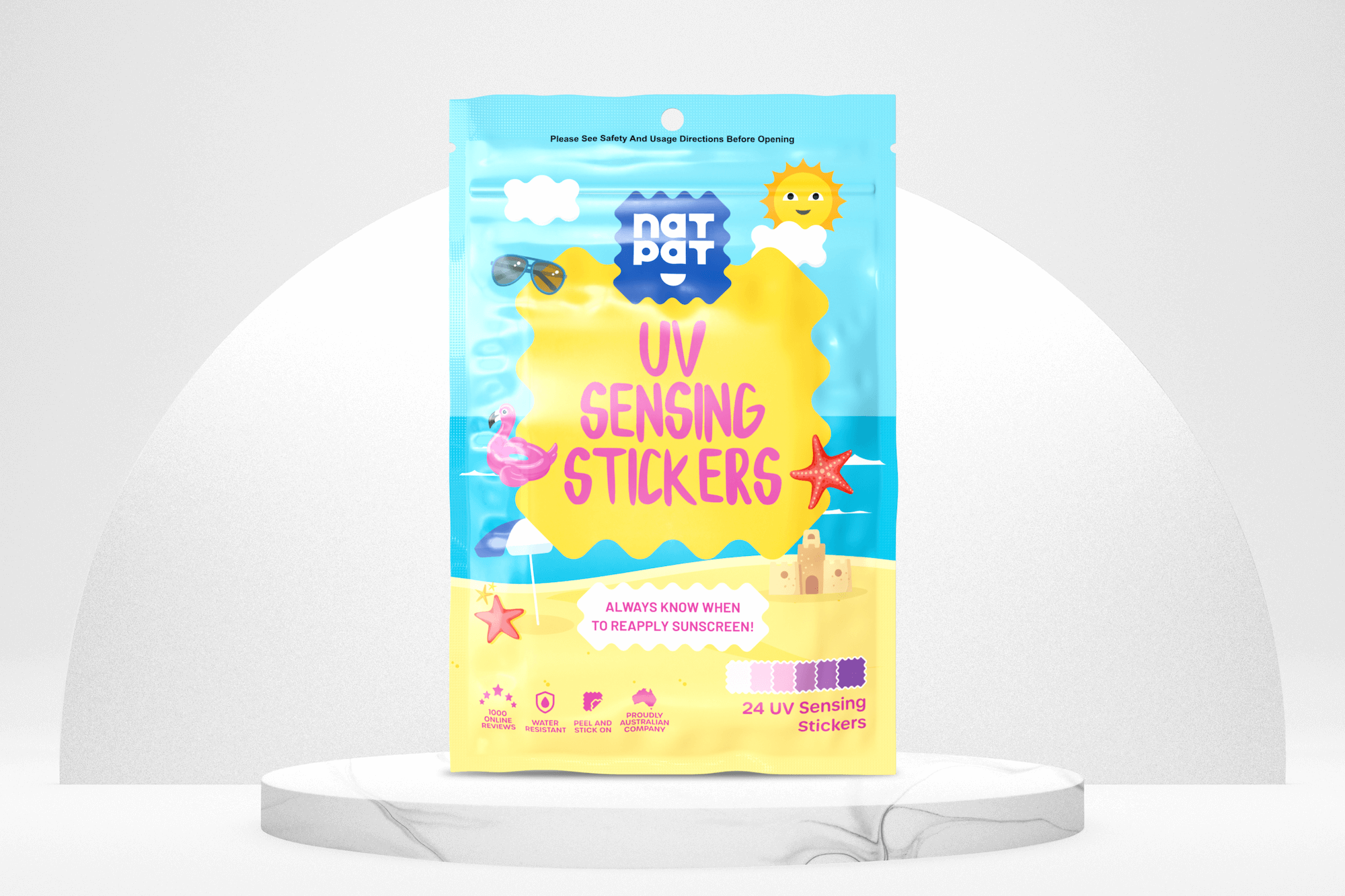 SunnyPatch UV-Detecting Stickers