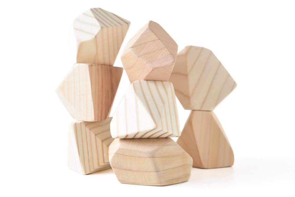 Natural | 8 Set of Rock Blocks - Why and Whale