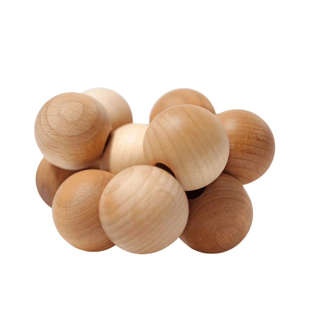 Natural Wooden Beads Grasper - Why and Whale