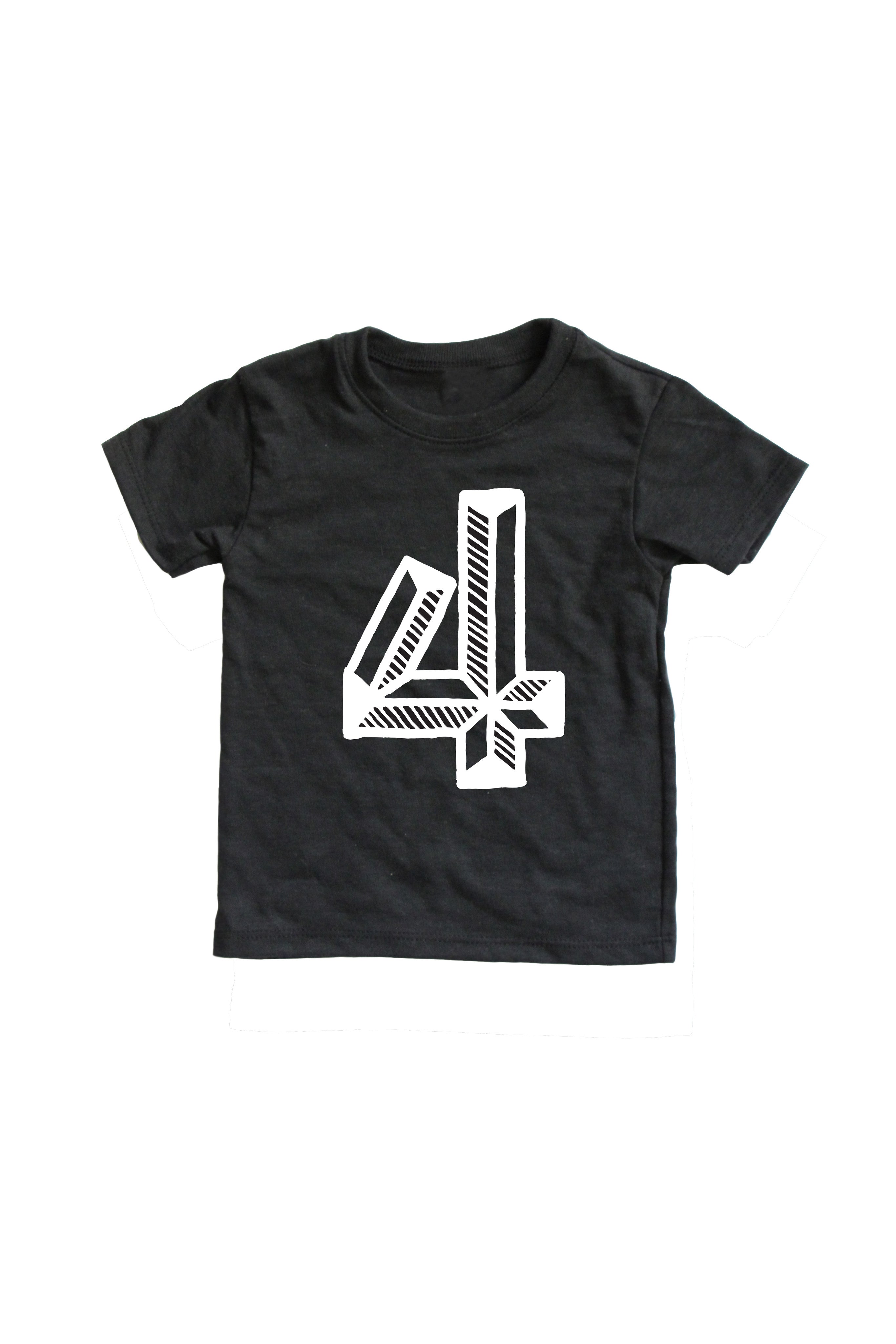 Black Number Tee Numbers 1-10