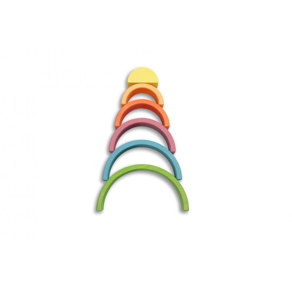 Ocamora - Green 6 Piece Rainbow Stacker - Why and Whale
