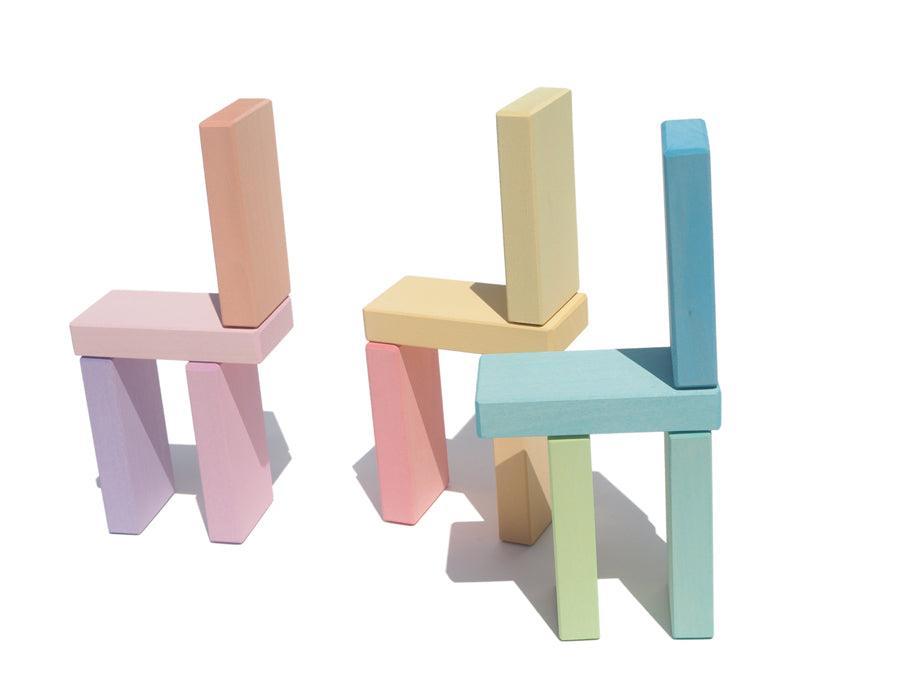 Ocamora - ‘Tablitas' Small Pastel Building Blocks - Why and Whale