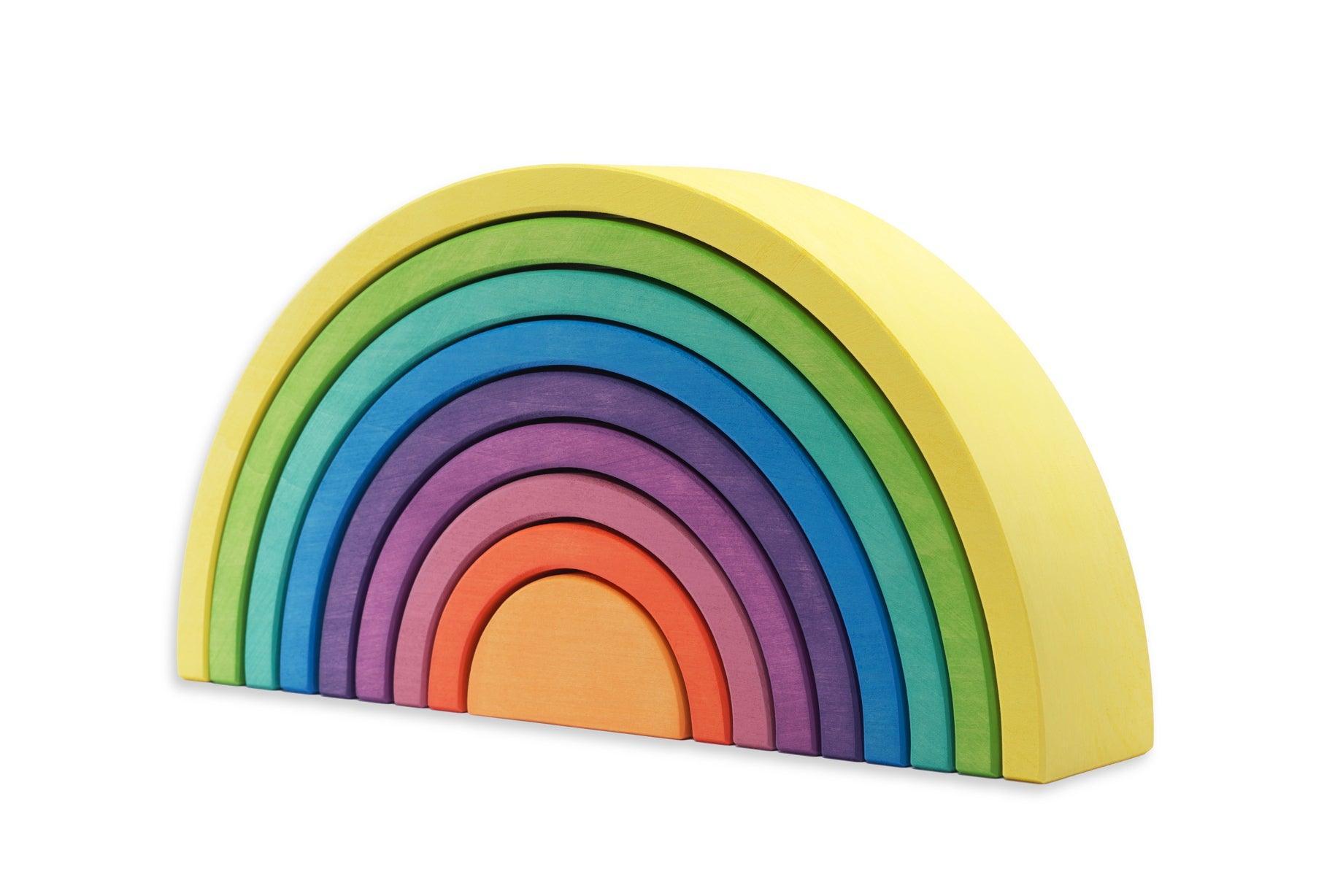 Ocamora - Yellow 9 Piece Rainbow Stacker - Why and Whale