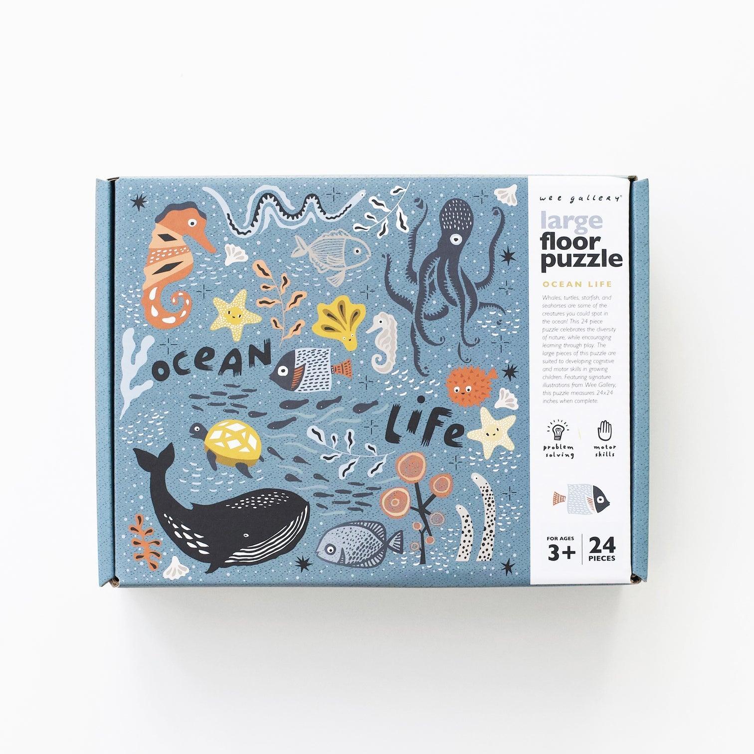 ocean life floor puzzle - Why and Whale