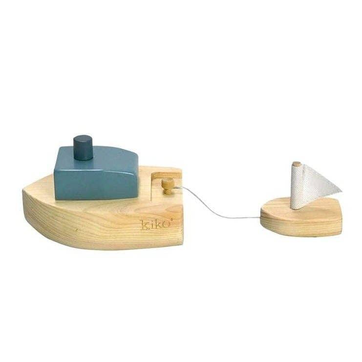 ofune wind-up bath boat - Why and Whale