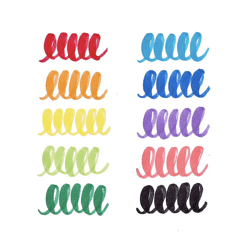 ooly big bright brush markers - Why and Whale