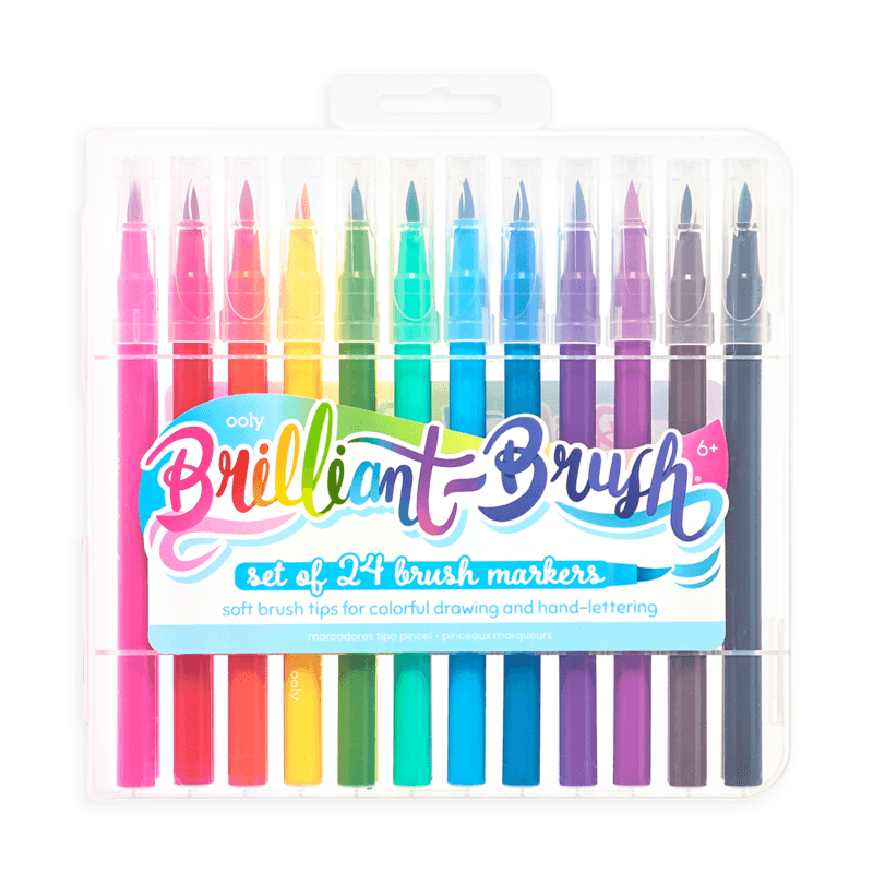 ooly Brilliant brush markers - set of 24 - Why and Whale
