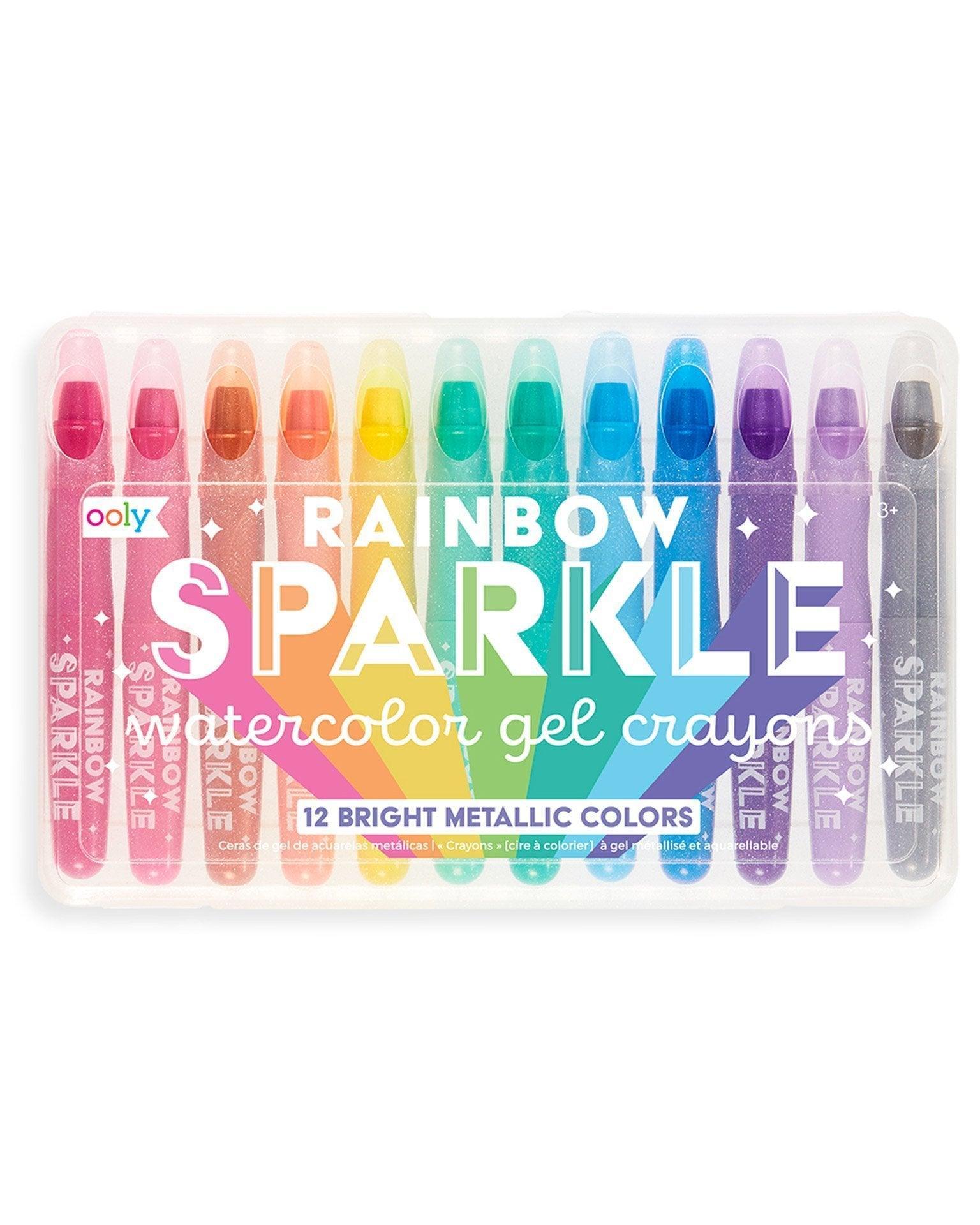 ooly Rainbow Sparkle Gel Crayons - Set of 12 - Why and Whale