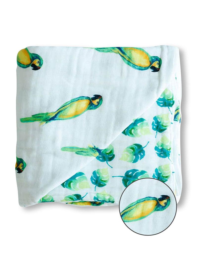 ORGANIC SNUG BLANKET - PARROTS - Why and Whale